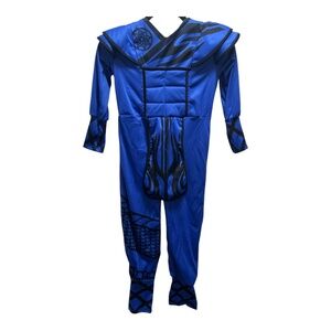 Blue Size Small Kids One Piece Ninja Costume By Spooktacular